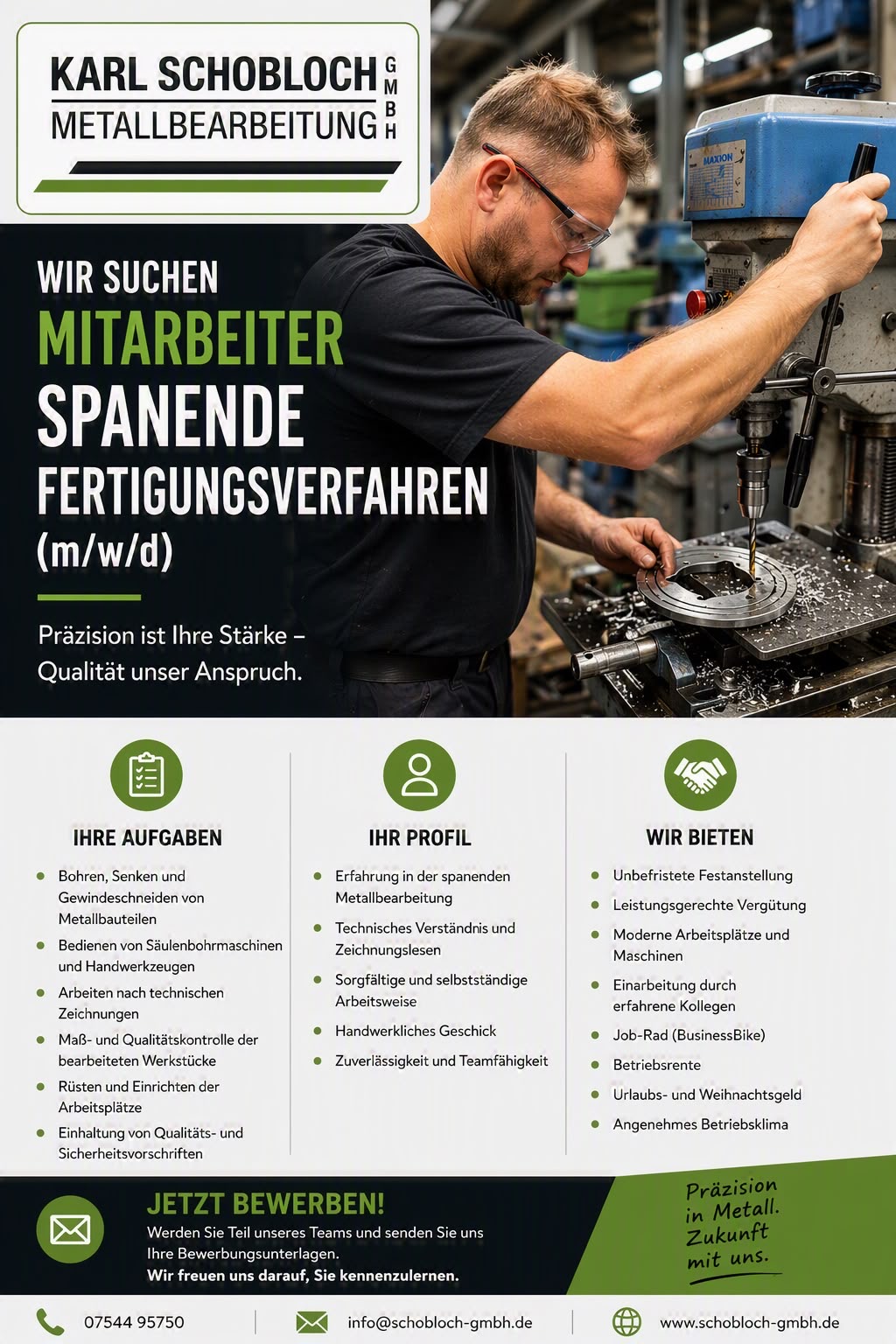 Mitarbeiter Spanende Fertigung (m/w/d)